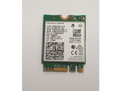 Wifi modul + Bluetooth 8265NGW / 8SSW10K97446 z Lenovo ThinkPad T480