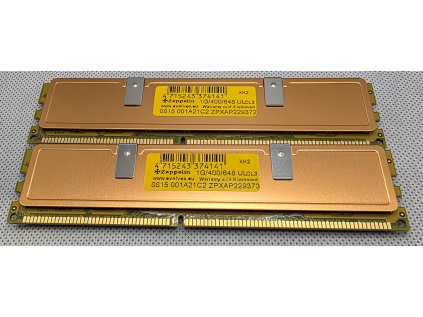 Paměť RAM do PC EVOLVEO Zeppelin Gold DDR 2GB 400MHz (2 x 1GB)