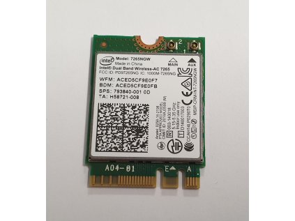 Wifi modul + Bluetooth 7265NGW z HP OMEN 17-an016nc