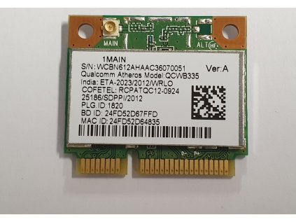 Wifi modul + Bluetooth QCWB335 z Acer Aspire E1-532