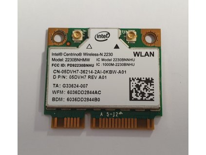 Wifi modul + Bluetooth 4.0 2230BNNHU / 05DVH7 z Dell Inspiron 15R-5521