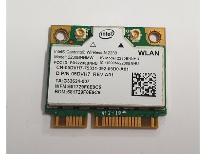 Wifi modul + Bluetooth 4.0 2230BNHMW / 05DVH7 z Dell Inspiron 15R-5521