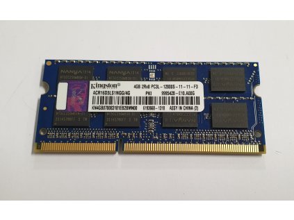 Paměť RAM do NB Kingston ACR16D3LS1NGG/4G 4GB 1600MHz DDR3 PC3L