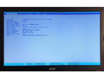 Základní deska 48.4TU05.021 s Pentium 2117U z Acer Aspire V5-531G
