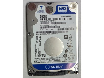 HDD do NTB WDC WD5000LPCX - 500GB , SATA III , 5400ot.