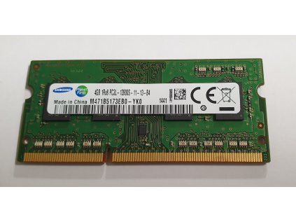 Paměť RAM do NB Samsung M471B5173EB0-YK0 4GB 1600MHz DDR3 PC3L