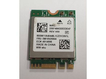 Wifi modul + Bluetooth 5.2 RTL8852BE z Lenovo IdeaPad Gaming 3 15IAH7