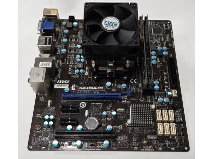 Základní deska MSI FM2-A75MA-E35 MS-7721 + AMD A8-5600K +4GB + chladič