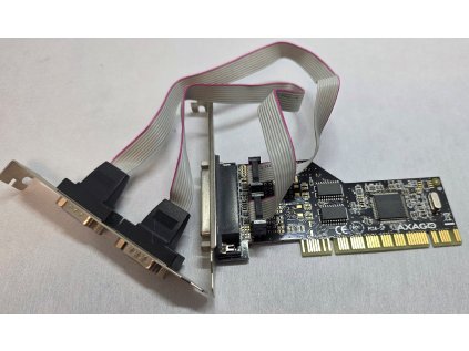 Řadič PCI adapter AXAGO 2x sériový a 1x paralelní port