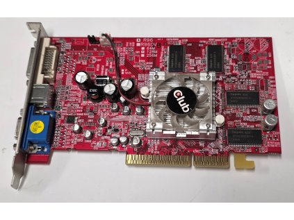 Grafická karta AGP Club3D CGA-E968TVD - Ati Radeon 9600 128MB
