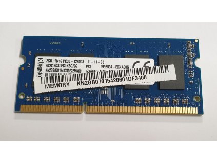 Paměť RAM do NB Kingston ACR16D3LFS1KBG/2G 2GB 1600MHz DDR3 PC3L