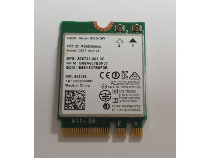 Wifi modul + Bluetooth 4.2 8260NGW z Fujitsu Celsius H760