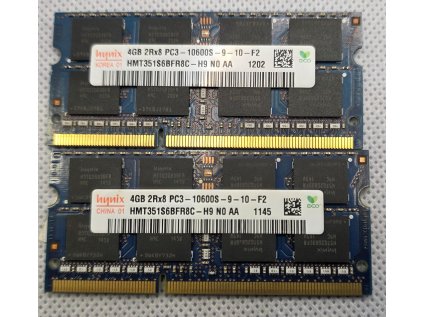 Hynix SODIMM DDR3 2x 4GB 1333MHz CL9 HMT351S6BFR8C-H9 - 8GB DDR3 !