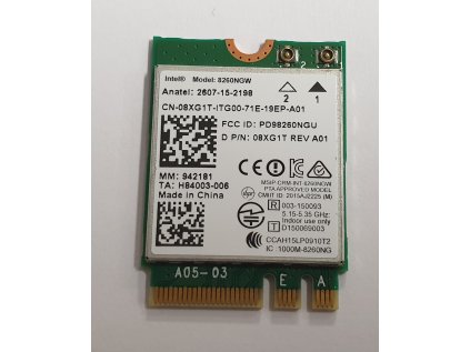 Wifi modul + Bluetooth 4.2 8260NGW / 08XG1T z Dell Latitude E5470
