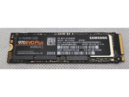 SSD NVME disk Samsung MZVLB250HBHQ 250 GB M.2 970 EVO Plus NVMe