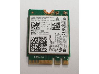 Wifi modul + Bluetooth 7265NGW / 00JT465 z Lenovo ThinkPad T450