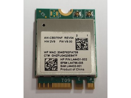 Wifi modul + Bluetooth 5.0 RTL8822CE / AW-CB375NF z HP 17-ca2000nc
