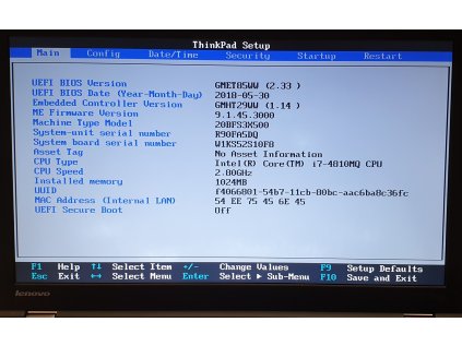 Základní deska 48.4LO16.021 z Lenovo ThinkPad T540p