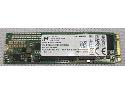 SSD disk M.2 Micron 1100 256GB SATA 6Gb/s - MTFDDAV256TBN