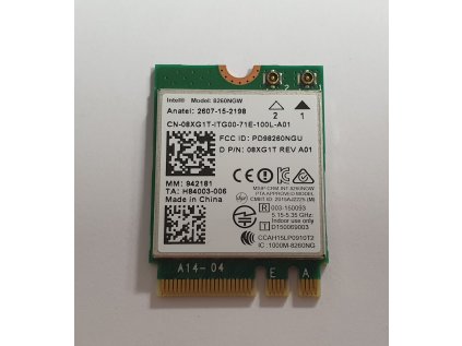 Wifi modul + Bluetooth 4.2 8260NGW / 08XG1T z Dell Latitude E5470