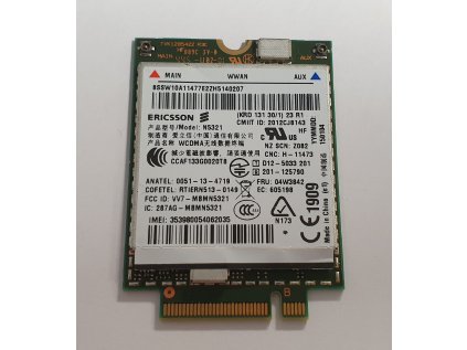 3G Modem Ericsson N5321 HSPA+ / 04W3842 z Lenovo ThinkPad T440s