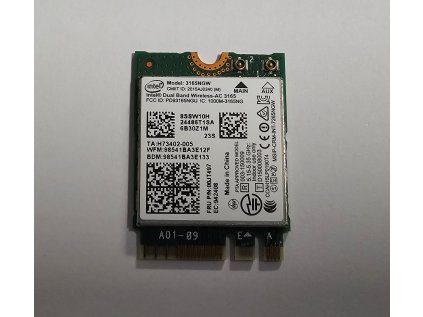 Wifi modul + Bluetooth 3165NGW / 00JT497 z Lenovo V110-15ISK