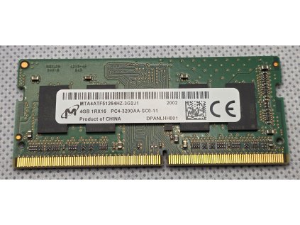 Paměť RAM do NB Micron DDR4 - MTA4ATF51264HZ-3G2J1, 4GB, 3200Mhz