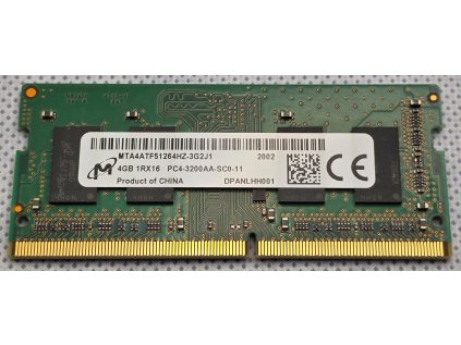 Paměť RAM do NB Micron DDR4 - MTA4ATF51264HZ-3G2J1, 4GB, 3200Mhz