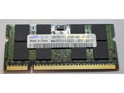 Ram do NTB Samsung M470T5663QZ3-CF7 2GB DDR2 PC2-6400 800MHz