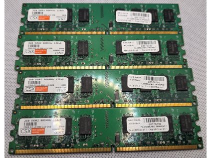 Paměť RAM do PC CSX 8GB DDR2 4 x CSXO-D2-LO-800-2GB