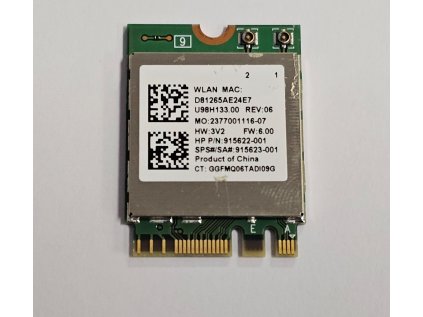 Wifi modul + Bluetooth RTL8822BE / U98H133.00 z HP 255 G7