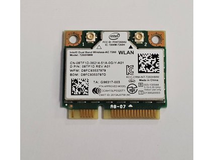 Wifi modul + Bluetooth 7260HMW / 08TF1D z Dell Latitude E7440