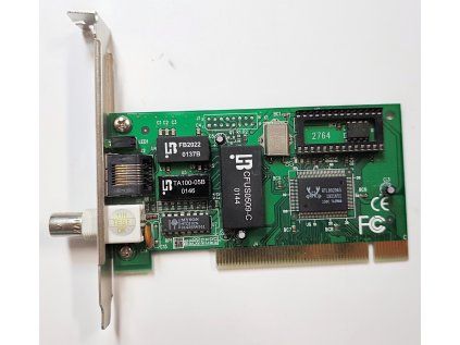 Síťová karta Realtek RTL8029 s BNC/RJ45