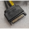 SATA na 6pin PCIE adaptér, 18cm