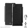 Puro flipové pouzdro pro Sony Xperia XA s přihrádkou na kartu, černá