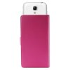 Pouzdro Puro flipové s nastavitelnými konzolami a přihrádkou na karty 4,3'' M růžové