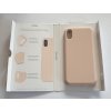 Pouzdro Puro silikonové s mikrovláknem iPhone X / Xs 5.8" Rose