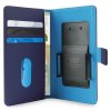 Pouzdro Puro flipové s nastavitelnými konzolami a přihrádkou na karty 4,7'' L modré