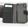 Puro flipové pouzdro s přihrádkou na kartu a zadní kryt pro Apple Iphone X, černá