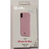 Celly silikonový zadní kryt Feeling pro iPhone XS Max, růžová