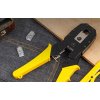Kleště krimpovací 4/6/8P RJ45/RJ14/RJ12/RJ9 DELI TOOLS EDL2468 (ŽLUTÝ)