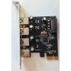 Řadič AXAGON PCEU-430VL PCIe řadič 4x externí SuperSpeed USB