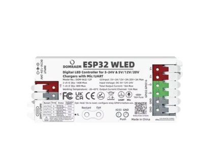 DOMRAEM esp32 wled digital LED controller+Mic+UART 00
