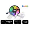 Programovateľný set: 2m, WS2812B SMD | IP20, ESP32-C3 WLED Athom slim Controller, 5V-4A (20W)