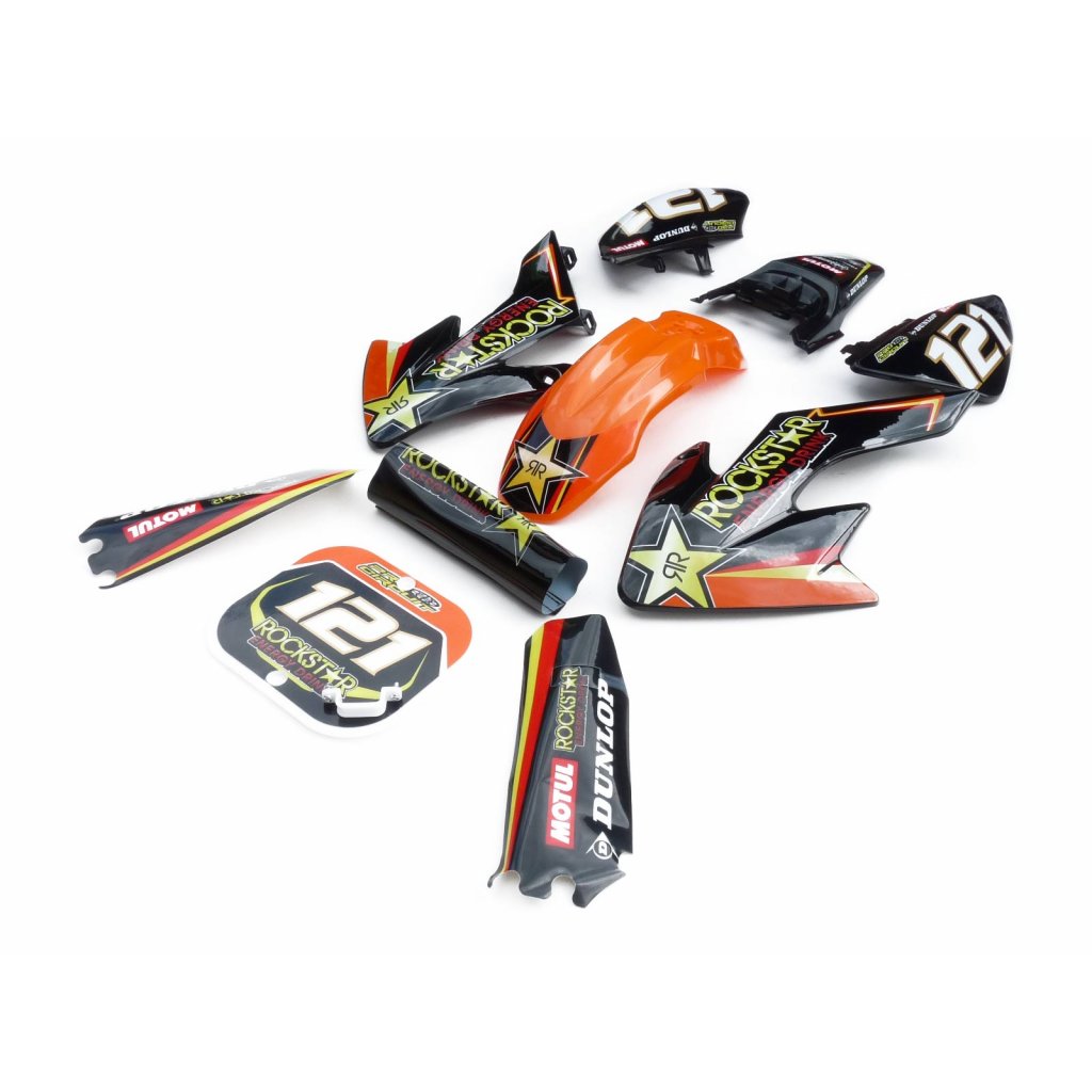 stomp tomanon crf50 plastic set with rockstar graphic