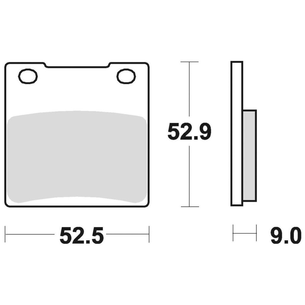 brzdové destičky, BRAKING (sinterová směs CM56) 2 ks v balení