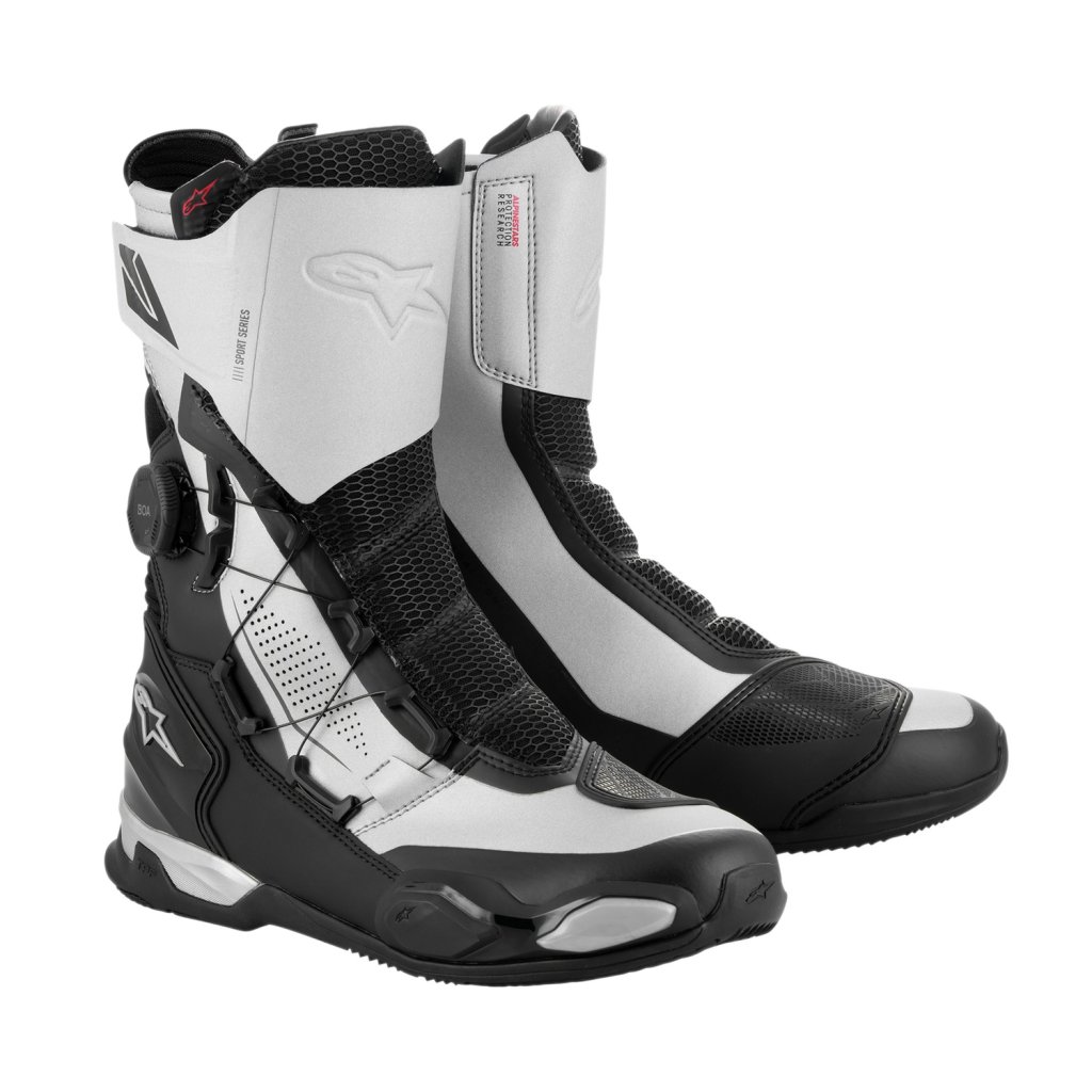 boty SP-X BOA, ALPINESTARS (černá/stříbrná) 2026 (Velikost 38)