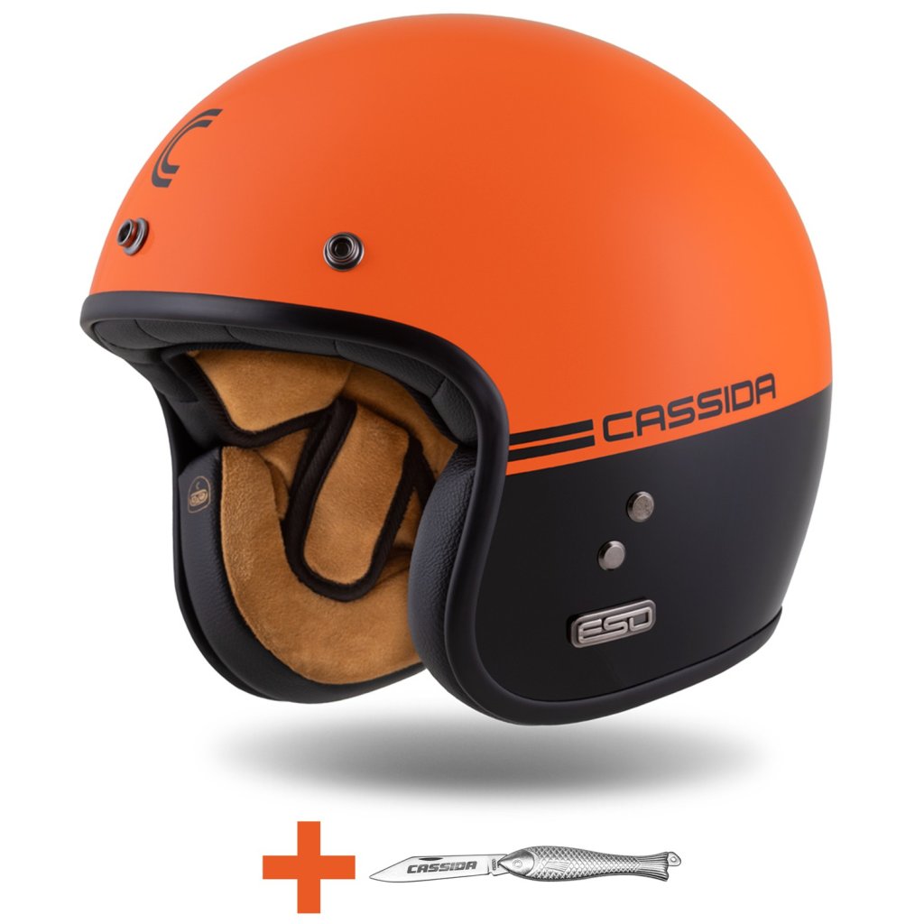 přilba Eso Super Hooligan, CASSIDA (černá/oranžová perleť) 2026 (Velikost S (55 až 56 cm))