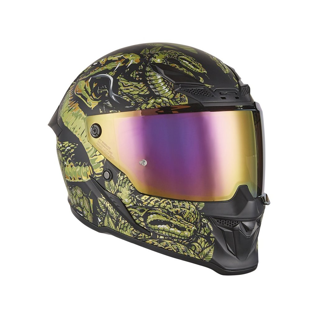 přilba GOLIATH MYTHOLOGY, NOX EXKLUSIV (černá matná, zlatá) 2026 (Velikost XS)