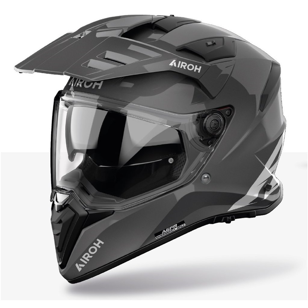 přilba BANDIT Color, AIROH (tmavě šedá lesklá) 2025